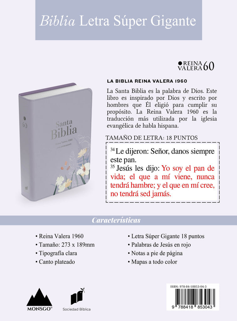 Biblia Letra Super Gigante - Reina Valera 1960