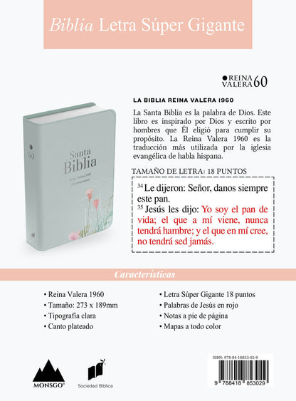 Biblia Letra Super Gigante - Reina Valera 1960