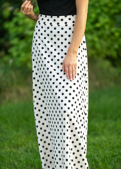 Polka Dot Maxi Skirt